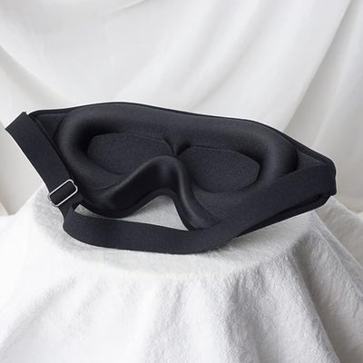 3D Molded Eye Mask for Sleep - Unisex Light-Blocking Sleep Shade with Lash Protection and Adjustable Comfort Strap