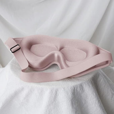 3D Molded Eye Mask for Sleep - Unisex Light-Blocking Sleep Shade with Lash Protection and Adjustable Comfort Strap